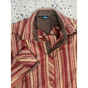 Kavu‎ Striped Button Up Shirt Long Sleeve Casual Menswear X-Large